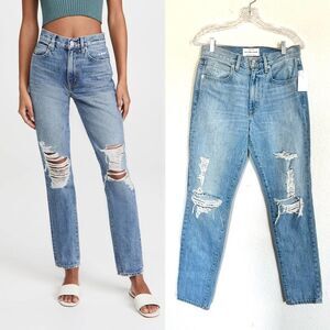 SLVRlake Roxy Slim Straight in Mind Made Up Distressed 26”